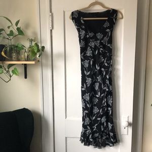 Silk floral dress the limited